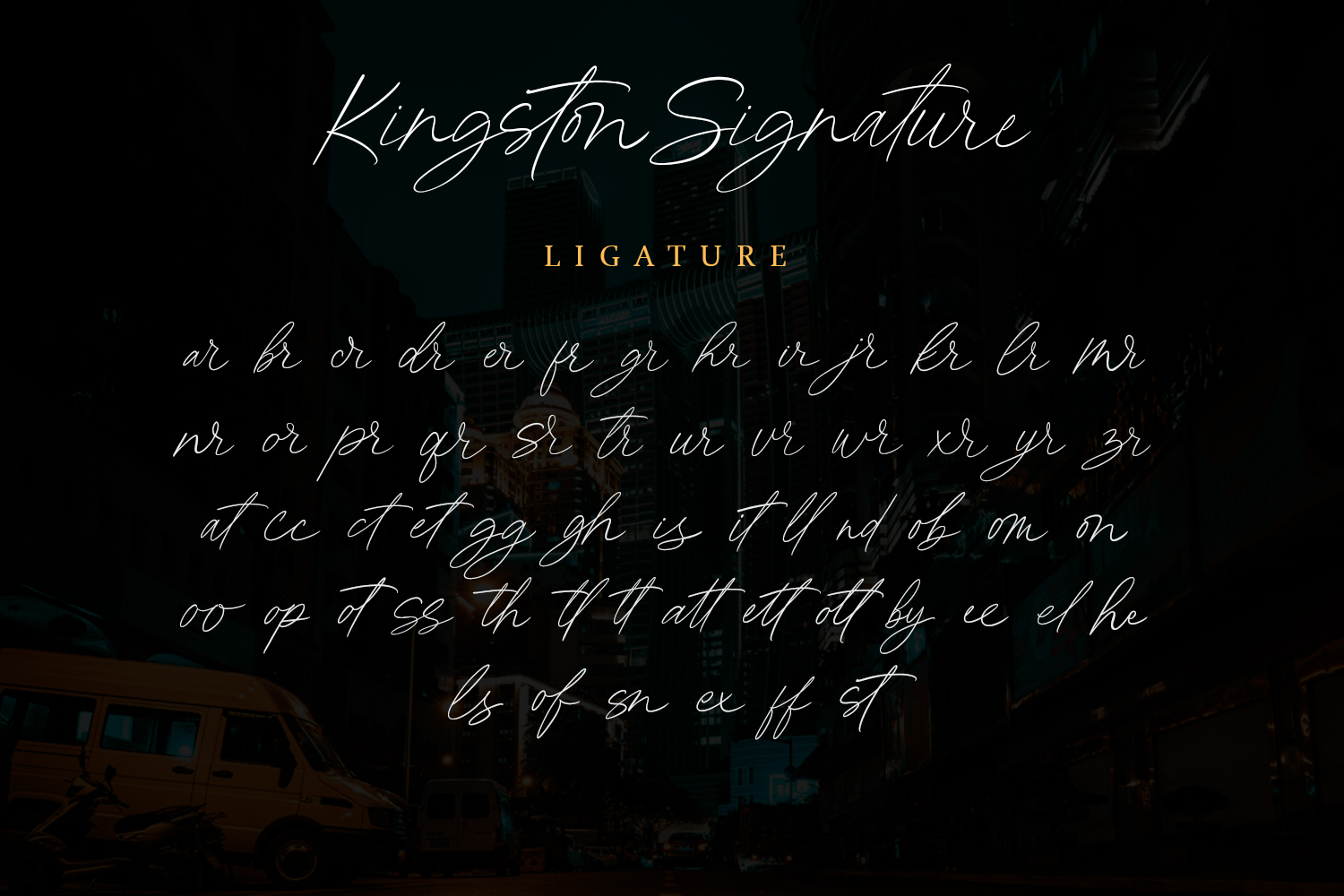 Kingston Signature Signature Script Font by Alpaprana GraphicRiver